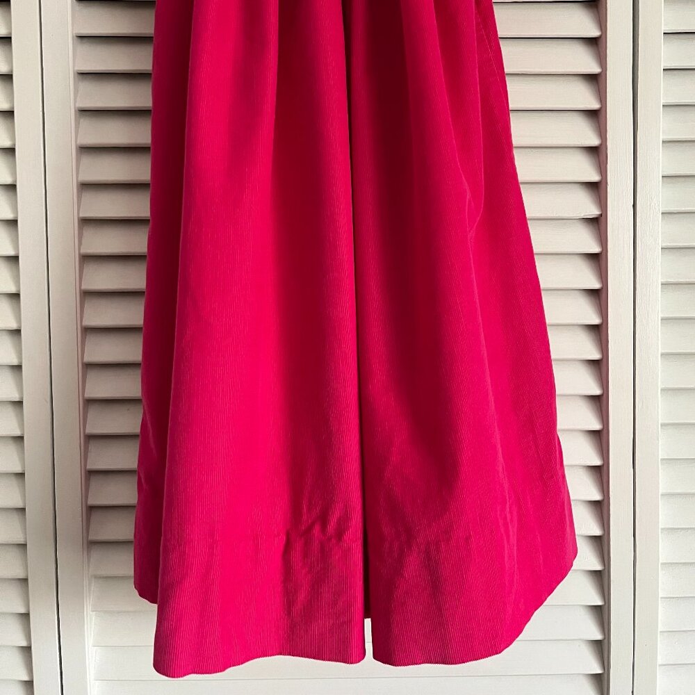 Amanda Remembered smocked corduroy birthday dress Pink girl’s size 4T rare - Picture 4 of 9